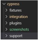 Cypress mappenindeling